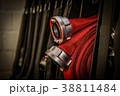 HDR - Professional fire hose from the fire brigade 38811484