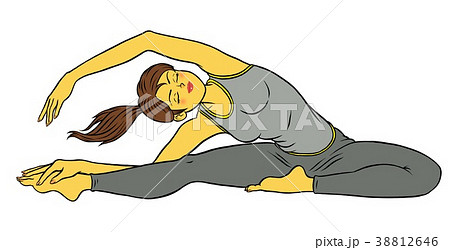 ヨガフィットネスをする女性 ヨガフィットネスをする女性 38812646