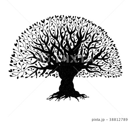 Big tree with roots for your design Big tree with roots for your design 38812789