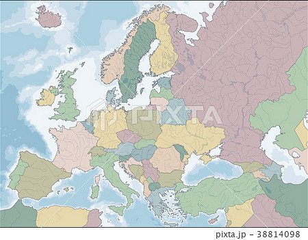 Map Of Europeのイラスト素材