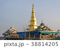 Golden Pagoda is located on the high hill. 38814205
