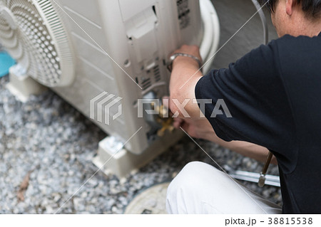 installation of an air conditioner installation of an air conditioner 38815538