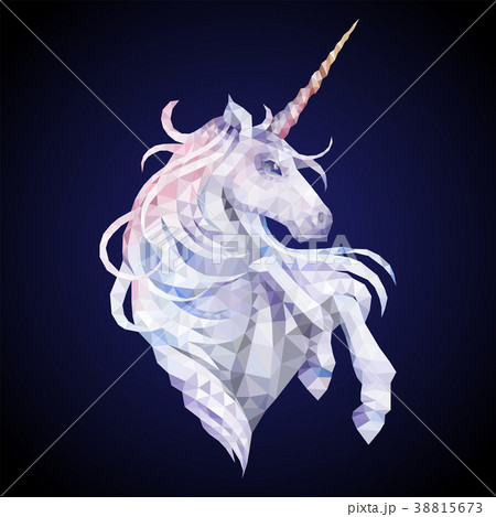 Graphic low poly unicornのイラスト素材 [38815673] - PIXTA