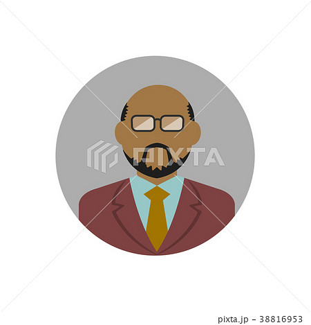 ビジネスマン上半身イラスト 黒人 アラブ人 東南アジア インド人 のイラスト素材