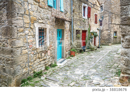 An ancient stone street. An ancient stone street. 38818676