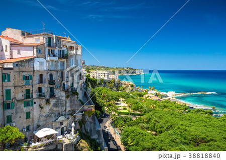 Tropea town and beach - Calabria, Italy. 38818840