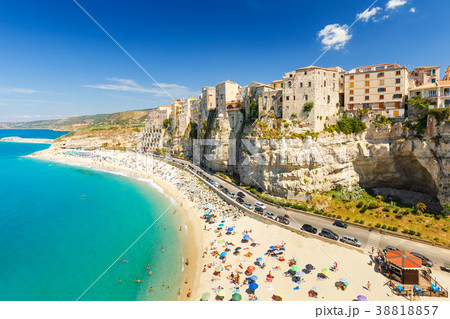 Tropea town and beach - Calabria, Italy. 38818857