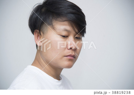 Portriat asian on white background. 38819238