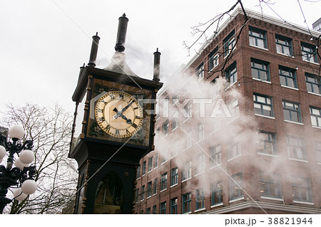 ガスタウンの 蒸気時計台 の写真素材