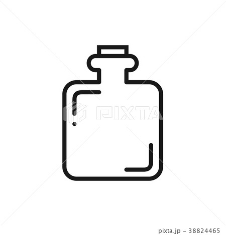 Hip Flask Line Icon. Camping Sign and Symbol 38824465