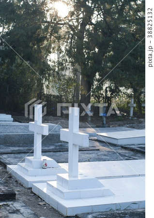 cemetery graveyard in the morning cemetery graveyard in the morning 38825132