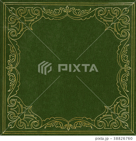 Green and gold leather cover Green and gold leather cover 38826760