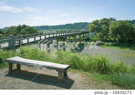 ベンチのある風景 蓬莱橋 ベンチのある風景 蓬莱橋 38830273