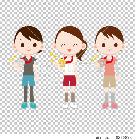 金牌銀牌銅牌女子三枚 金牌銀牌銅牌女子三枚 38830858