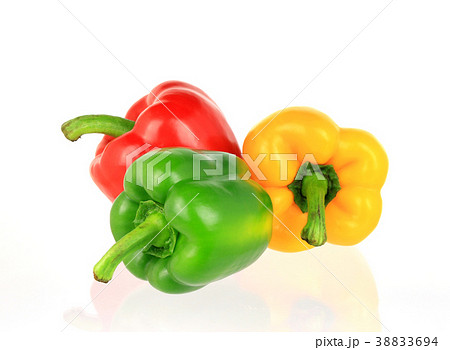 bell peppers isolated on white background bell peppers isolated on white background 38833694