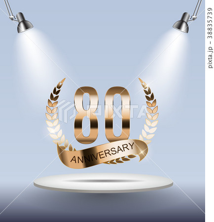 Template Logo 80 Years Anniversary Vector Template Logo 80 Years Anniversary Vector 38835739