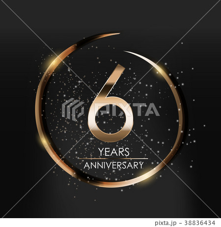 Template Logo 6 Years Anniversary Vector Template Logo 6 Years Anniversary Vector 38836434