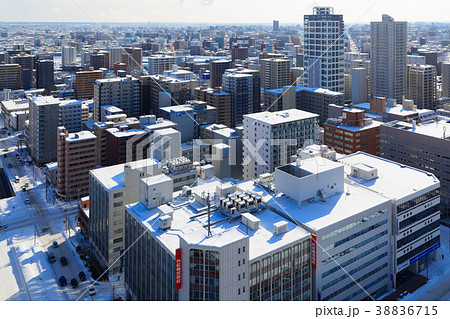 札幌テレビ塔よりすすきの方面の街並みを望む 38836715