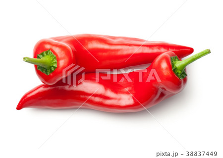 Red Peppers Isolated on White Background Red Peppers Isolated on White Background 38837449