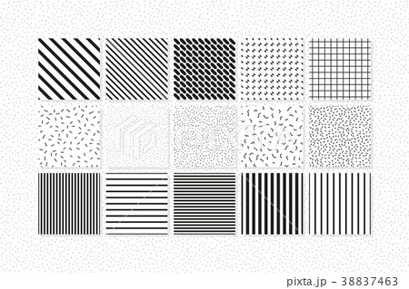 Universal vector seamless patterns set of simple 38837463