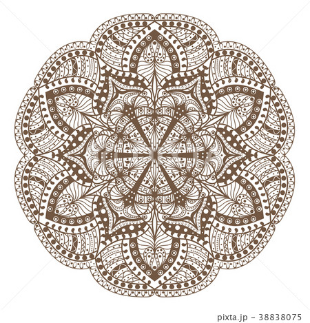 Mandala. Oriental decorative flower pattern. Henna Mandala. Oriental decorative flower pattern. Henna 38838075