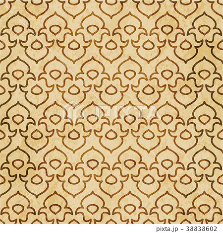 Retro brown Islam seamless geometry pattern 38838602