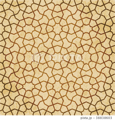 Retro brown Islam seamless geometry pattern 38838603