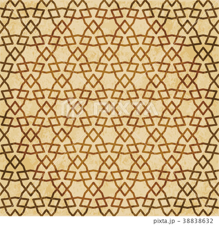 Retro brown Islam seamless geometry pattern 38838632