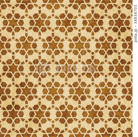 Retro brown Islam seamless geometry pattern 38838703