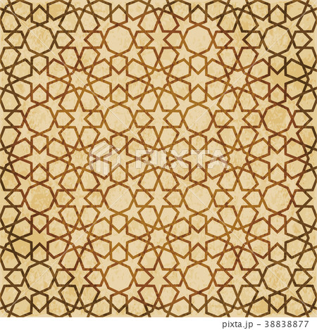 Retro brown Islam seamless geometry pattern 38838877