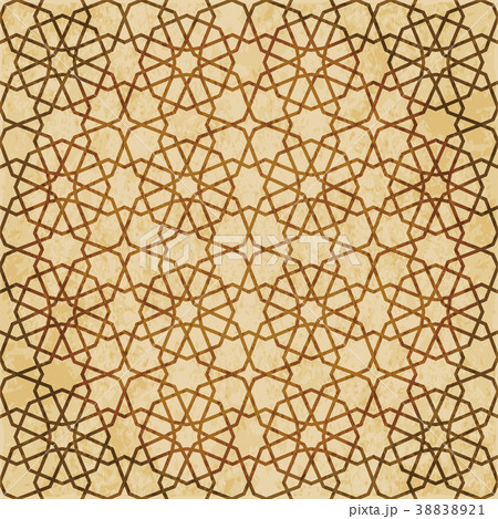 Retro brown Islam seamless geometry pattern 38838921