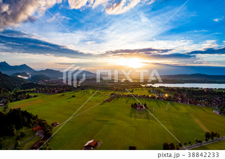 sunset Forggensee and Schwangau, Germany, sunset Forggensee and Schwangau, Germany, 38842233