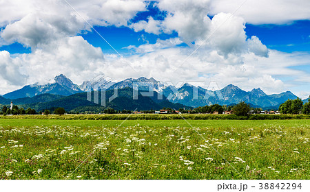 Beautiful natural landscape of the Alps. Beautiful natural landscape of the Alps. 38842294
