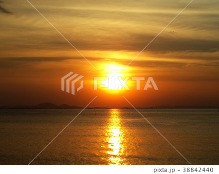 sunset sundawn on the sea and evening cloud sky sunset sundawn on the sea and evening cloud sky 38842440