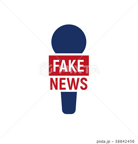 Fake interview logo. Abstract reporter microfon Fake interview logo. Abstract reporter microfon 38842456
