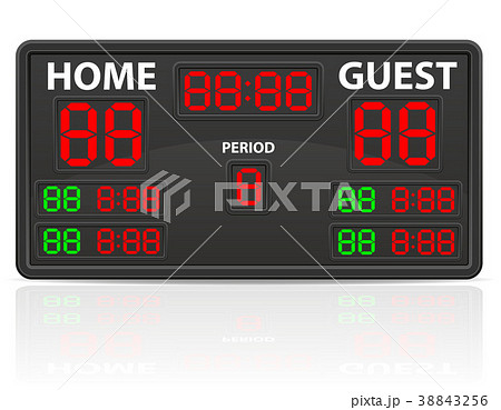 hockey sports digital scoreboard vector 38843256