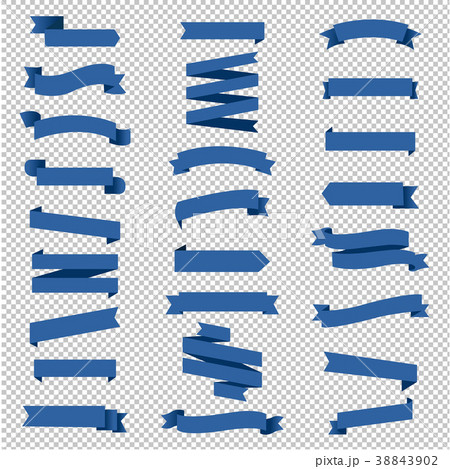 Ribbon Set In Transparent Background Ribbon Set In Transparent Background 38843902