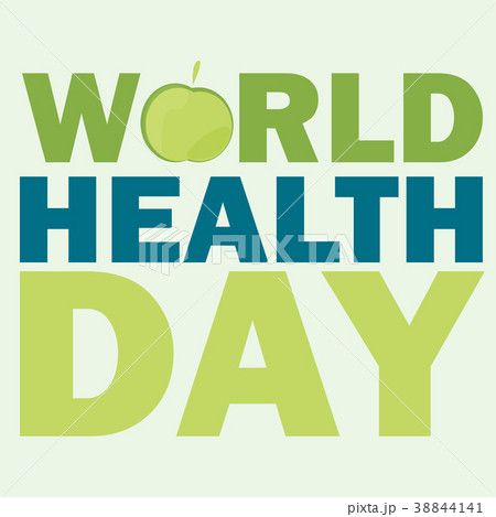 World health day card. Vector illustration with 38844141