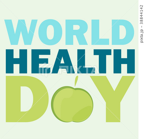 World health day card. Vector illustration with 38844142