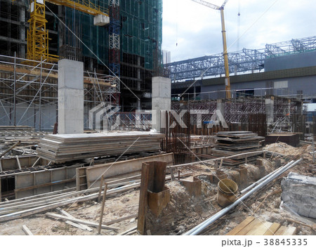 Construction site in progress 38845335