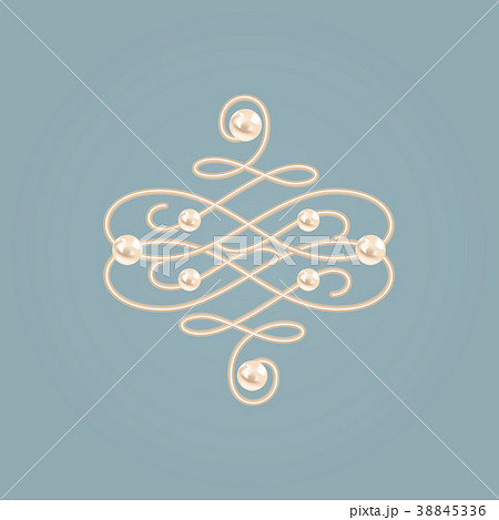 Elegant golden knot sign. Vector illustration. 38845336
