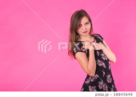 Young woman in elegant summer dress. Girl posing Young woman in elegant summer dress. Girl posing 38845649