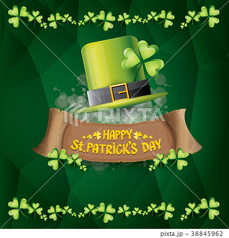 vector happy saint patricks day label or poster 38845962