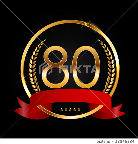 Template Logo 80 Years Anniversary Vector 38846234