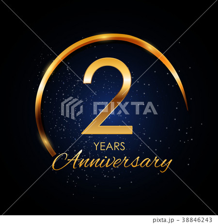 Template Logo 2 Year Anniversary Vectorのイラスト素材