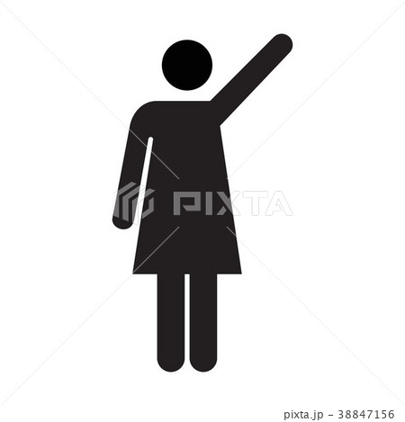 Woman Icon Vector Female Symbol Glyph Pictogram  38847156