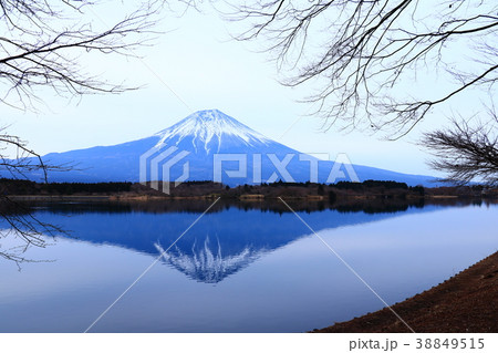逆さ富士と田貫湖の風景 逆さ富士と田貫湖の風景 38849515