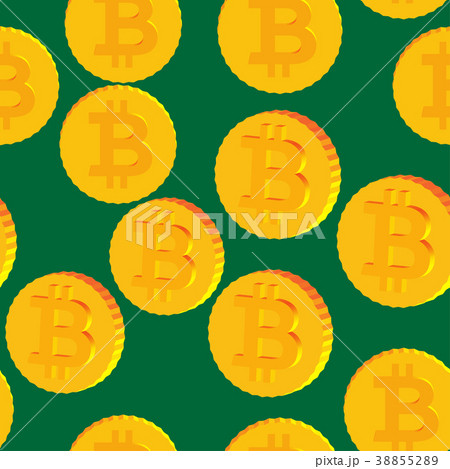 Coins with Bitcoin Symbols Seamless Pattern Coins with Bitcoin Symbols Seamless Pattern 38855289