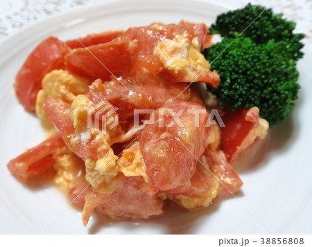 家庭的で素朴な自家製の「トマトと卵の炒め物」 家庭的で素朴な自家製の「トマトと卵の炒め物」 38856808