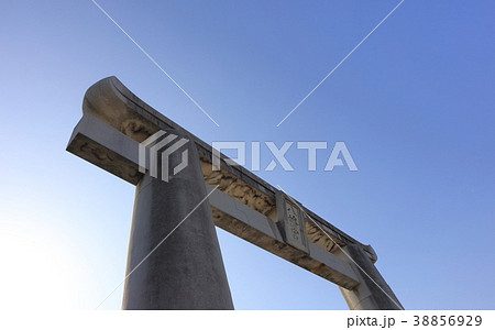 福岡市東区筥崎宮、解体前の「大鳥居」2018年3月11日撮影 福岡市東区筥崎宮、解体前の「大鳥居」2018年3月11日撮影 38856929